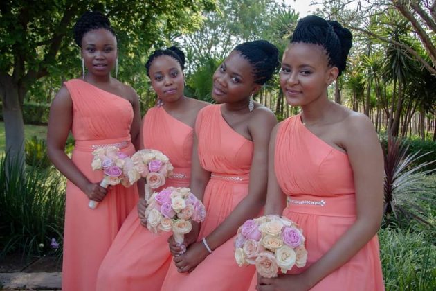 Bridesmaids floral bouquet